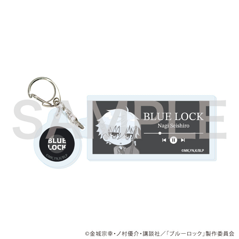 ブルーロック_パーツ付きアクリルキーホルダー17/凪 誠士郎 バンドver.(ミニキャライラスト)