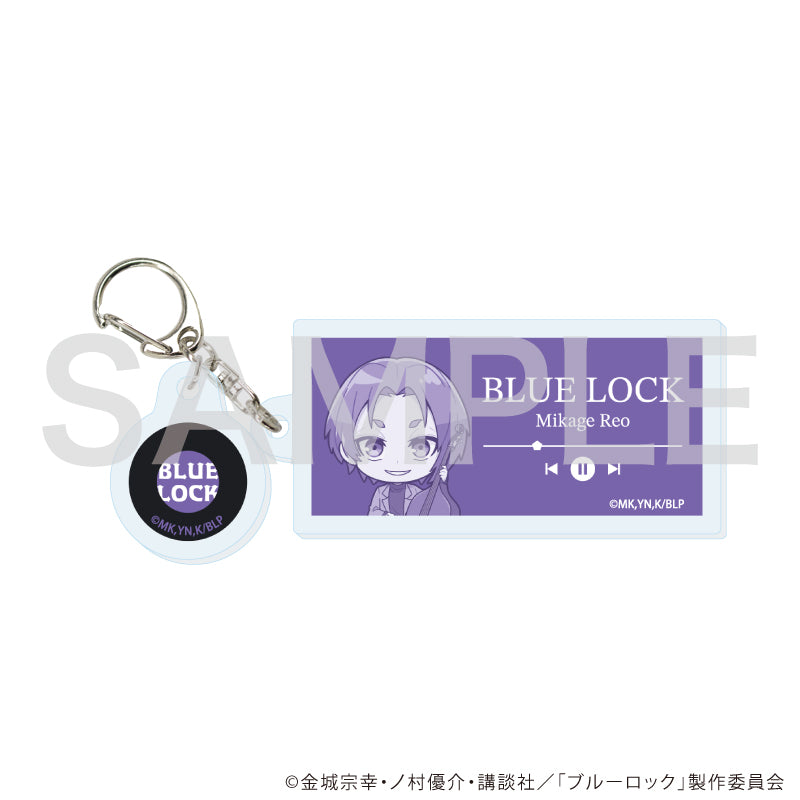ブルーロック_パーツ付きアクリルキーホルダー18/御影 玲王 バンドver.(ミニキャライラスト)