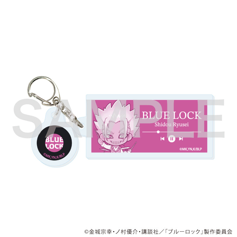 ブルーロック_パーツ付きアクリルキーホルダー26/士道 龍聖 バンドver.(ミニキャライラスト)
