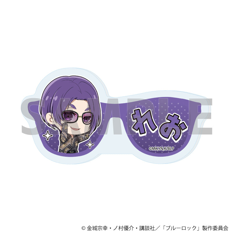 ブルーロック_おなまえプレートバッジ08/御影 玲王 サングラスver.(ミニキャライラスト)