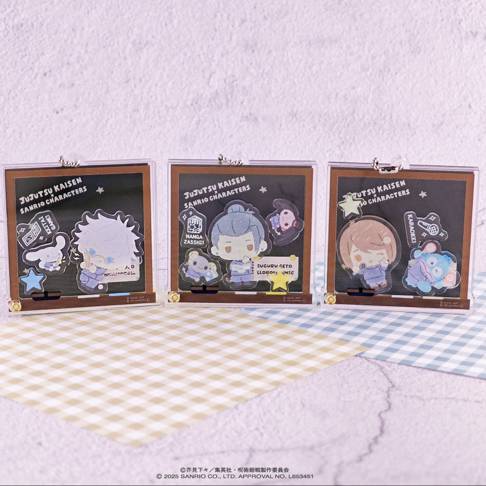 呪術廻戦_シャカシャカアクリルキーホルダー 01.五条悟・シナモロール