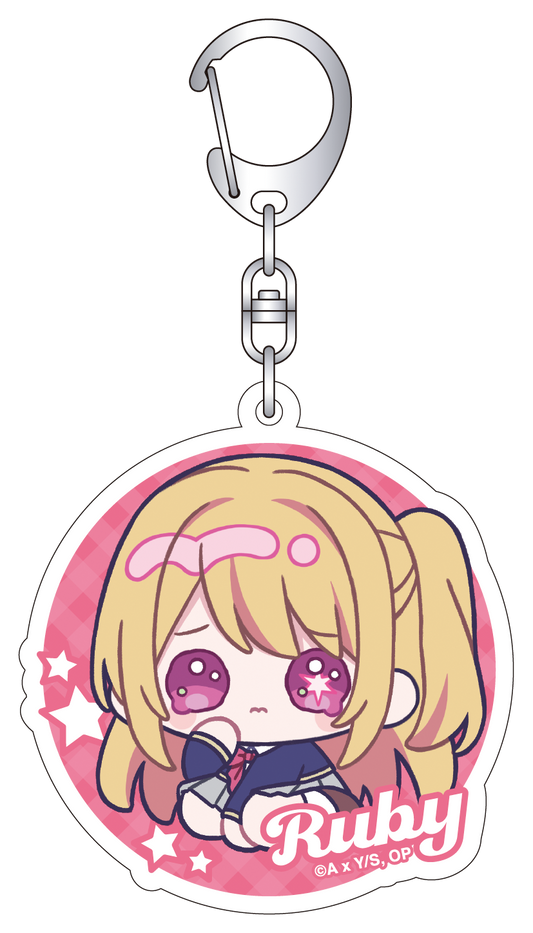 【推しの子】_ホログラムアクリルキーホルダー/みにぴえんず ルビー