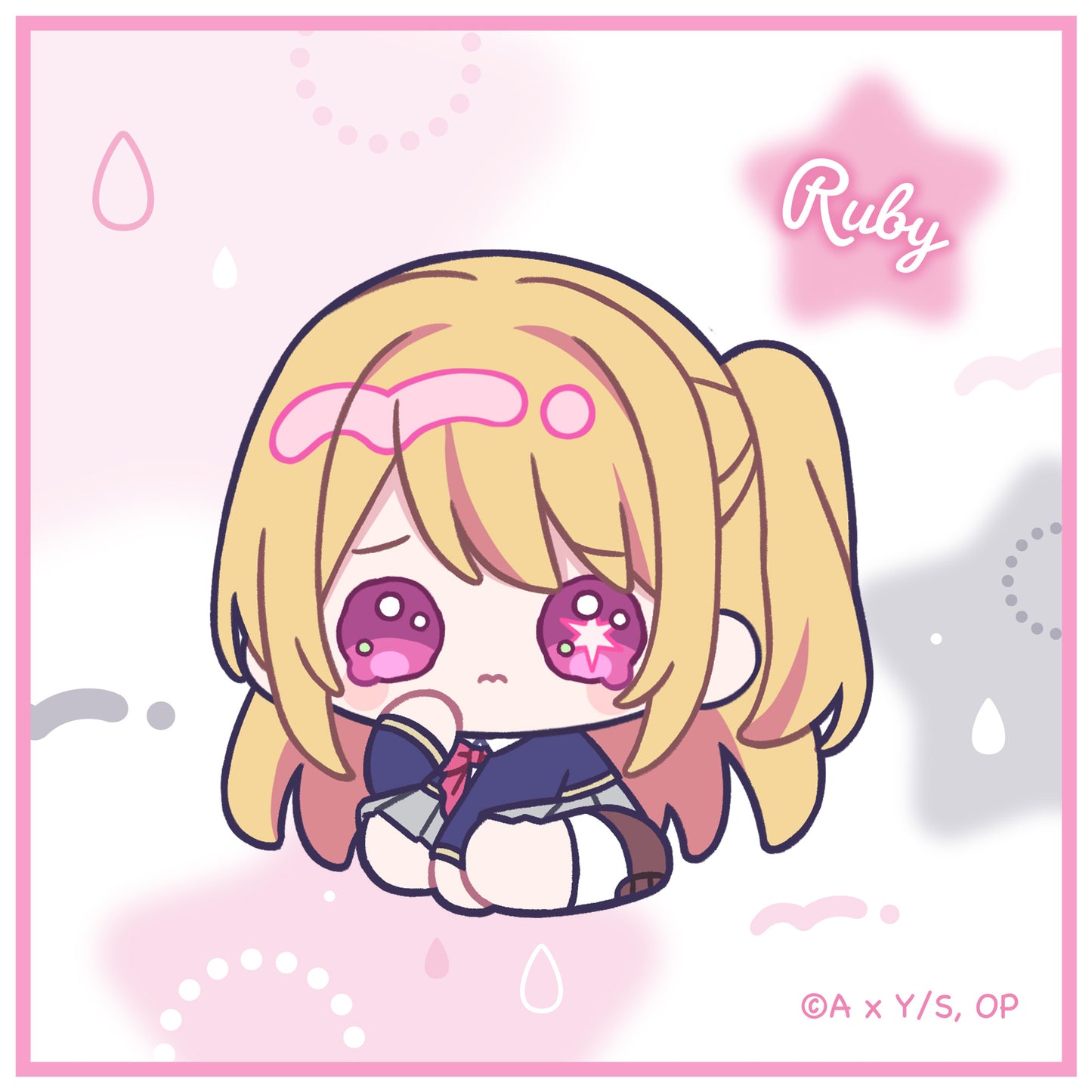 【推しの子】_ハンドタオル/みにぴえんず ルビー