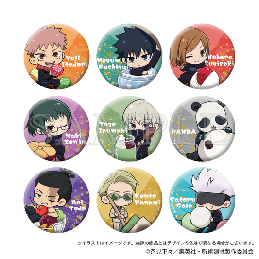 呪術廻戦_ミニ缶バッジコレクション Japanese Sweets ver. 【BOX/9個入り】【コンプリートBOX】