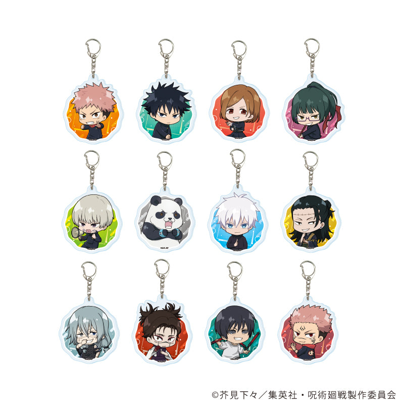 呪術廻戦_アクリルキーホルダー 13/BOX(全12種)(ミニキャライラスト)【コンプリートBOX/12個入り】