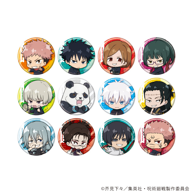 呪術廻戦_トレーディング缶バッジ(レア入り) 02/BOX(全13種)(ノーマル12種/レア1種)(ミニキャライラスト)【BOX/13個入り】