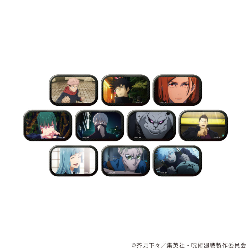 呪術廻戦_スクエア缶バッジ 01/BOX(全10種)【コンプリートBOX/10個入り】