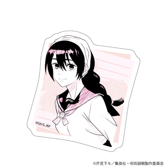 呪術廻戦 懐玉・玉折_ダイカットステッカー03/天内理子(グラフアートスケッチイラスト)