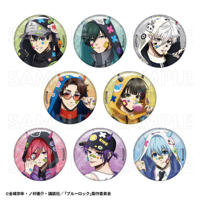 ブルーロック_でびデコパーカー トレーディンググリッター缶バッジ【BOX/8パック入り】