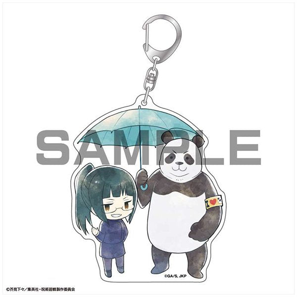 呪術廻戦_傘っこアクリルキーホルダー_禪院真希&パン