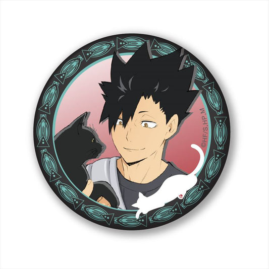 ハイキュー!! TO THE TOP_キラキラ缶バッジ 猫部ver. 黒尾鉄朗