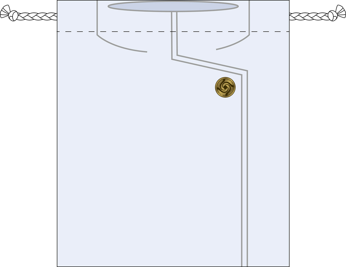 劇場版 呪術廻戦 0_衣装柄巾着/乙骨憂太