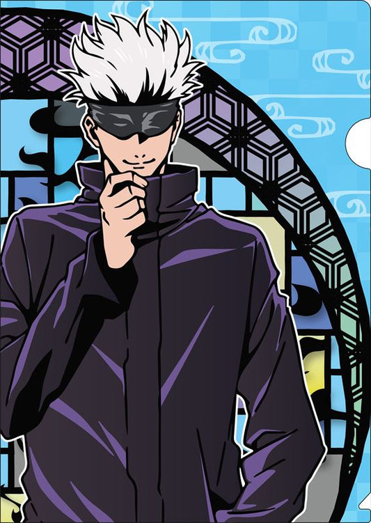 呪術廻戦_切り絵ｼﾘｰｽﾞ クリアファイル 五条悟