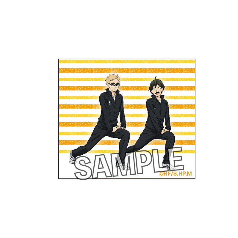 ハイキュー!!_額縁バッジ ウォーミングアップ!!ver. 月島蛍＆山口忠