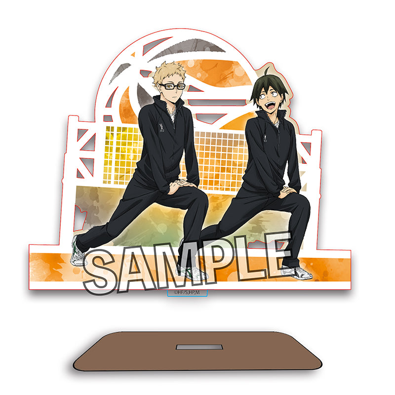 ハイキュー!!_ウォーミングアップ!!木製スタンド 月島蛍＆山口忠