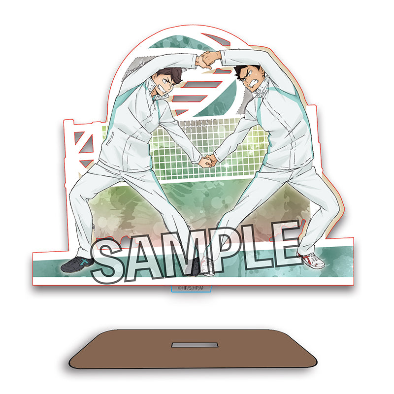 ハイキュー!!_ウォーミングアップ!!木製スタンド 及川徹＆岩泉一