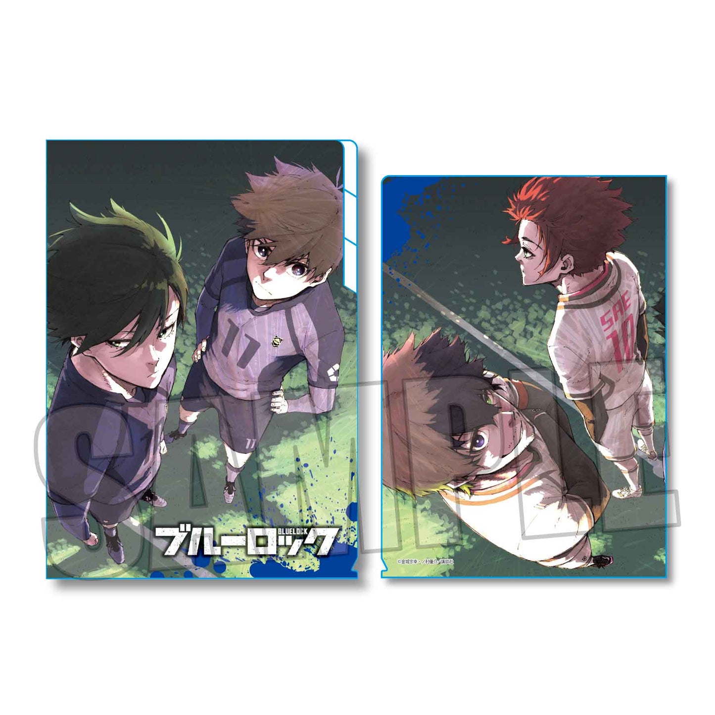 ブルーロック_クリアファイル3ポケット/潔&凛&冴&愛空