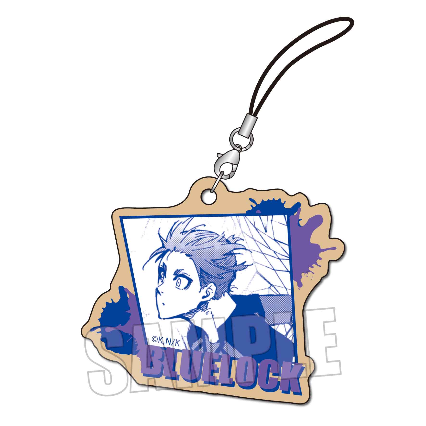 ブルーロック_木札ストラップ/御影 玲王