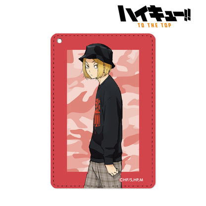 ハイキュー!! TO THE TOP × 東武動物公園_描き下ろしイラスト 孤爪研磨 レジャーver. 1ポケットパスケース