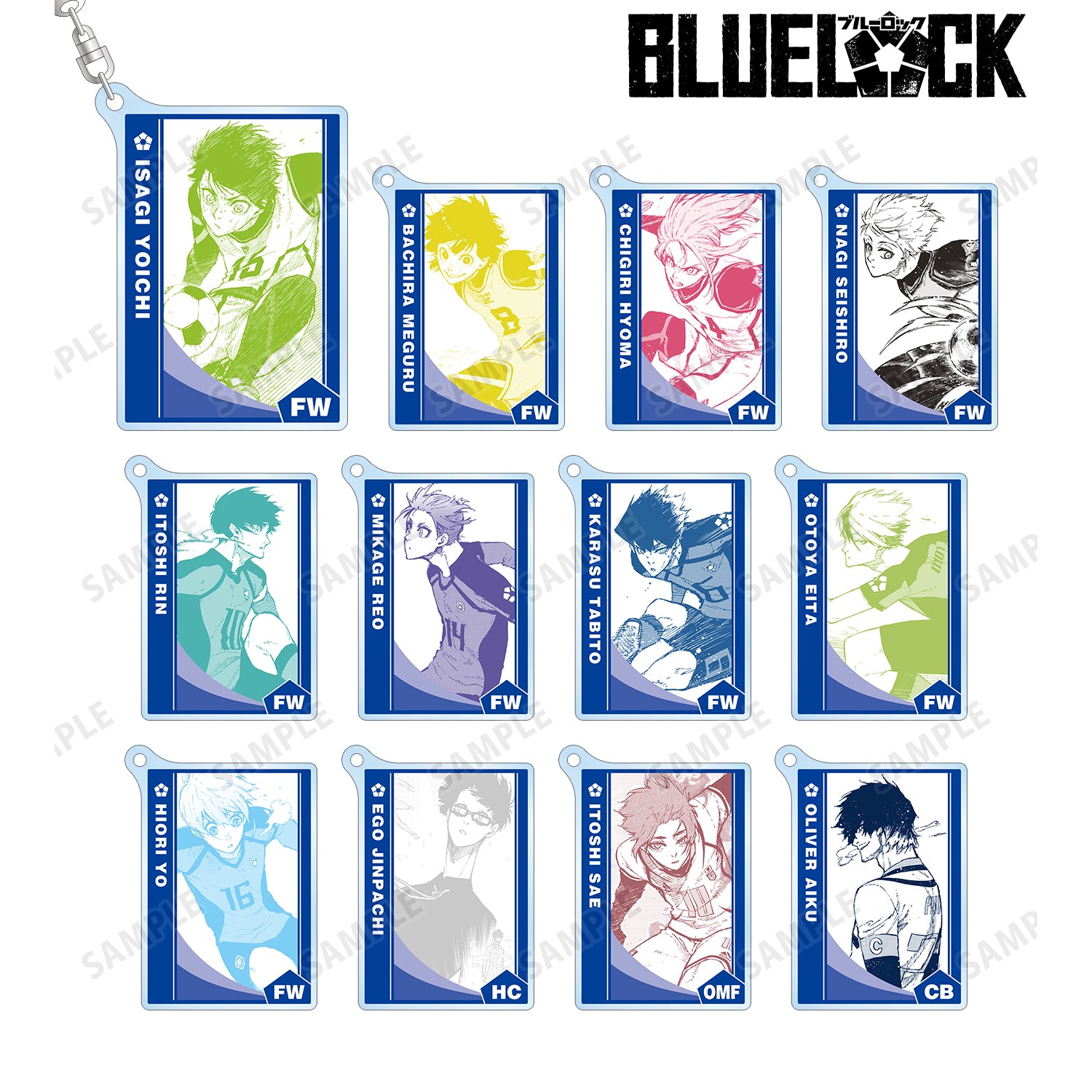 ブルーロック_トレーディング両面アクリルキーホルダー(単位/単品)