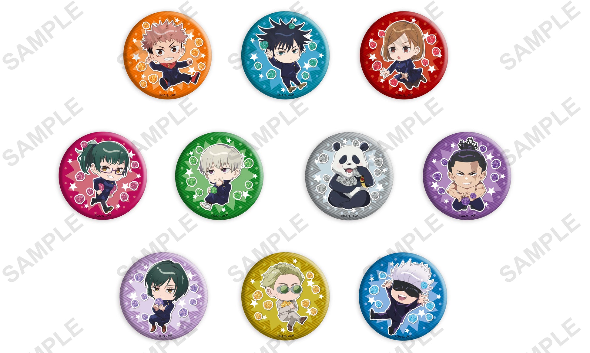 呪術廻戦_缶バッジ+75 ポップコーンver. 1BOX