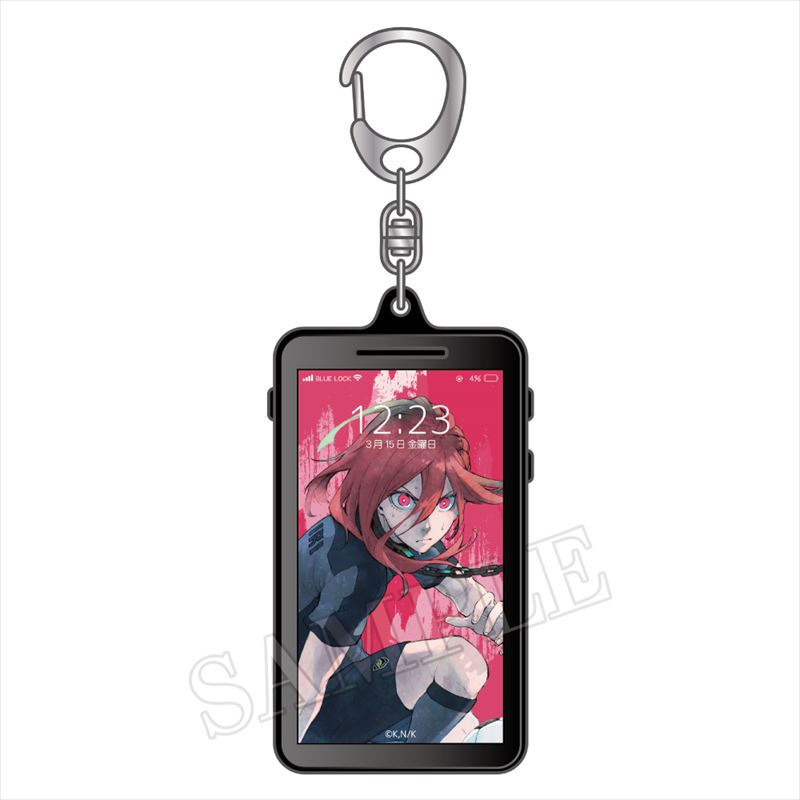 ブルーロック_スマホ型キーホルダー(千切 豹馬)