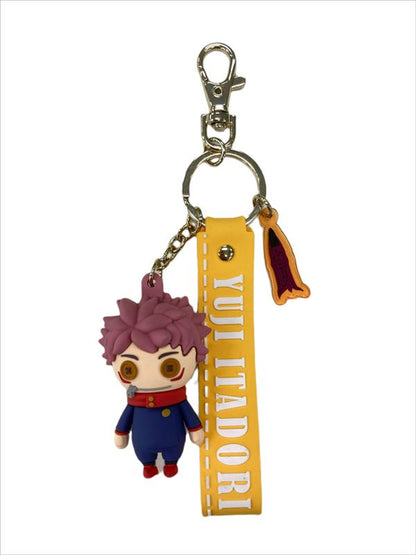 呪術廻戦_キューティ1 虎杖 悠仁 ラバーキーホルダー
