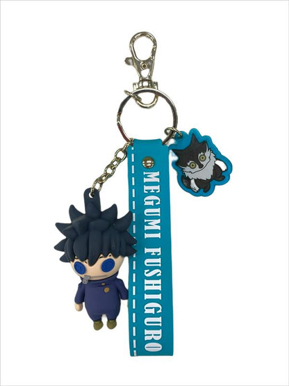 呪術廻戦_キューティ1 伏黒 恵 ラバーキーホルダー