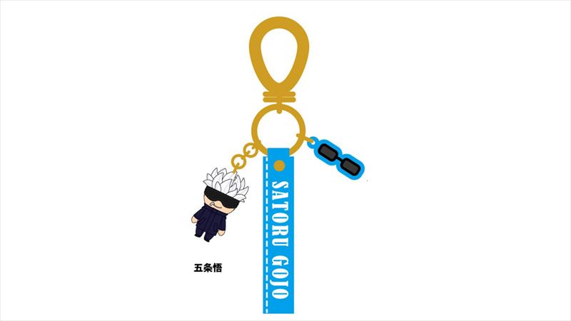 呪術廻戦_キューティ1 五条 悟 ラバーキーホルダー