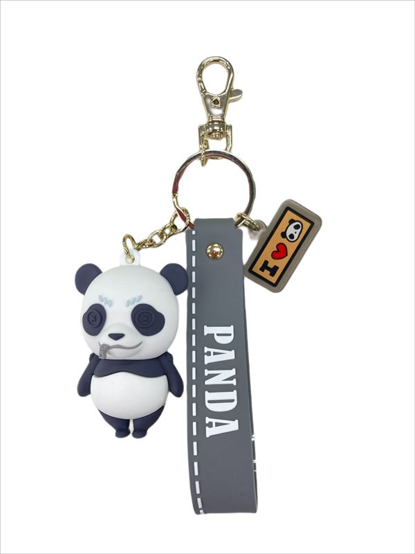 呪術廻戦_キューティ1 パンダ ラバーキーホルダー