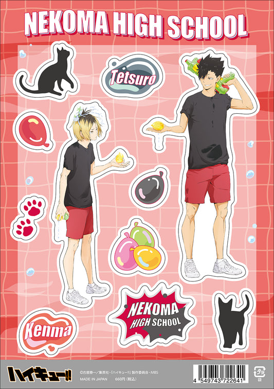 ハイキュー!! TO THE TOP_クリアステッカー/孤爪&黒尾