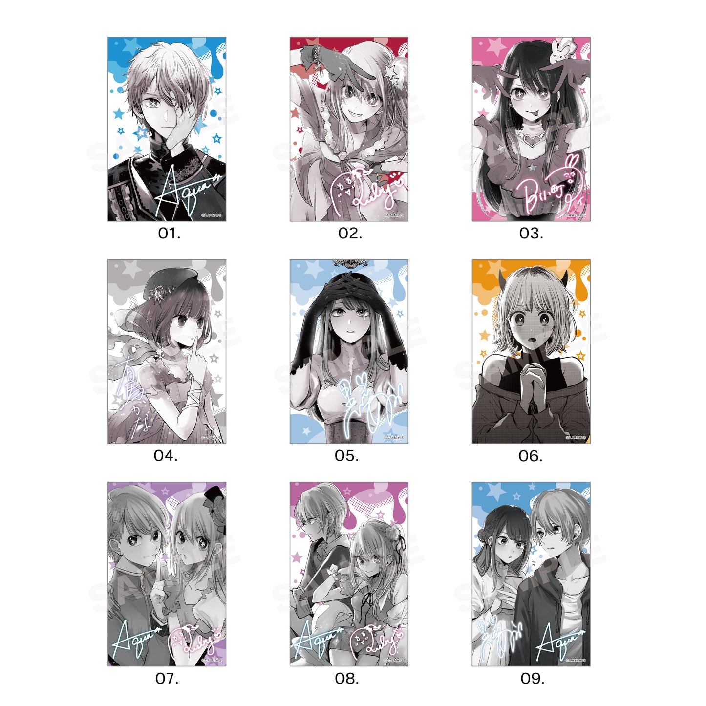 推しの子_サテン地ステッカー /01 第1弾(全9種) 1BOX