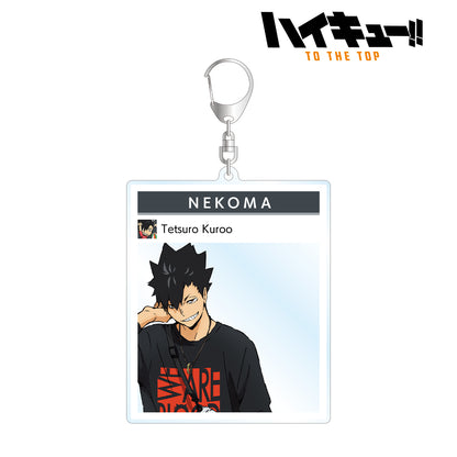 ハイキュー!! TO THE TOP × 東武動物公園_描き下ろしイラスト 黒尾鉄朗 レジャーver. フォトフレーム風BIGアクリルキーホルダー