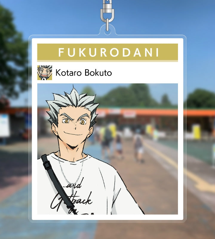 ハイキュー!! TO THE TOP × 東武動物公園_描き下ろしイラスト 木兎光太郎 レジャーver. フォトフレーム風BIGアクリルキーホルダー