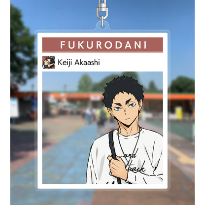 ハイキュー!! TO THE TOP × 東武動物公園_描き下ろしイラスト 赤葦京治 レジャーver. フォトフレーム風BIGアクリルキーホルダー