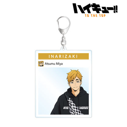 ハイキュー!! TO THE TOP × 東武動物公園_描き下ろしイラスト 宮侑 レジャーver. フォトフレーム風BIGアクリルキーホルダー