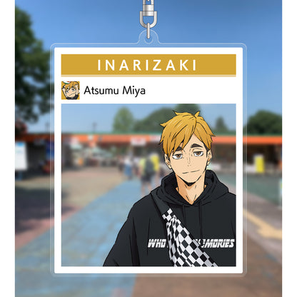 ハイキュー!! TO THE TOP × 東武動物公園_描き下ろしイラスト 宮侑 レジャーver. フォトフレーム風BIGアクリルキーホルダー