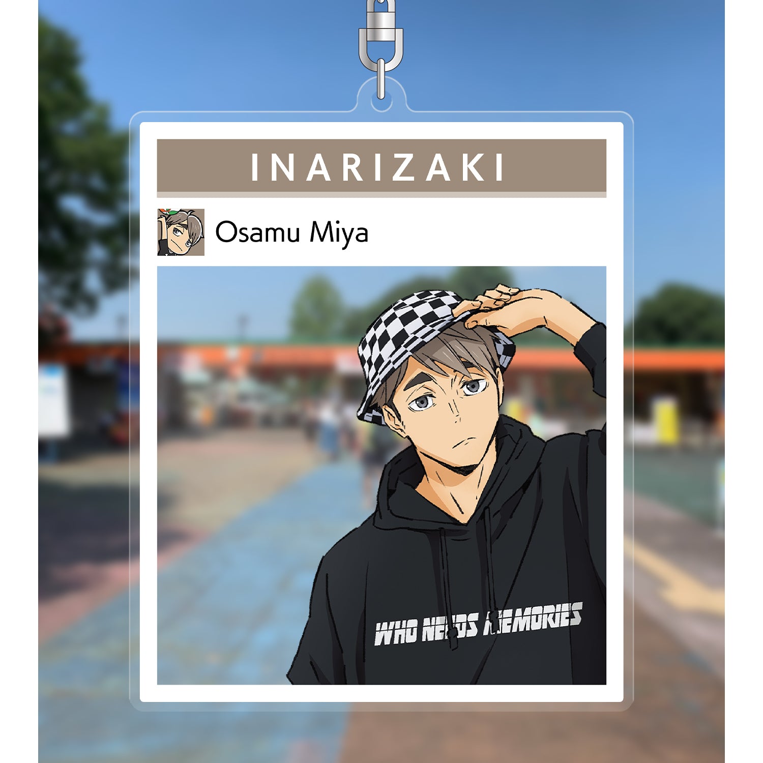 ハイキュー!! TO THE TOP × 東武動物公園_描き下ろしイラスト 宮治 レジャーver. フォトフレーム風BIGアクリルキーホルダー