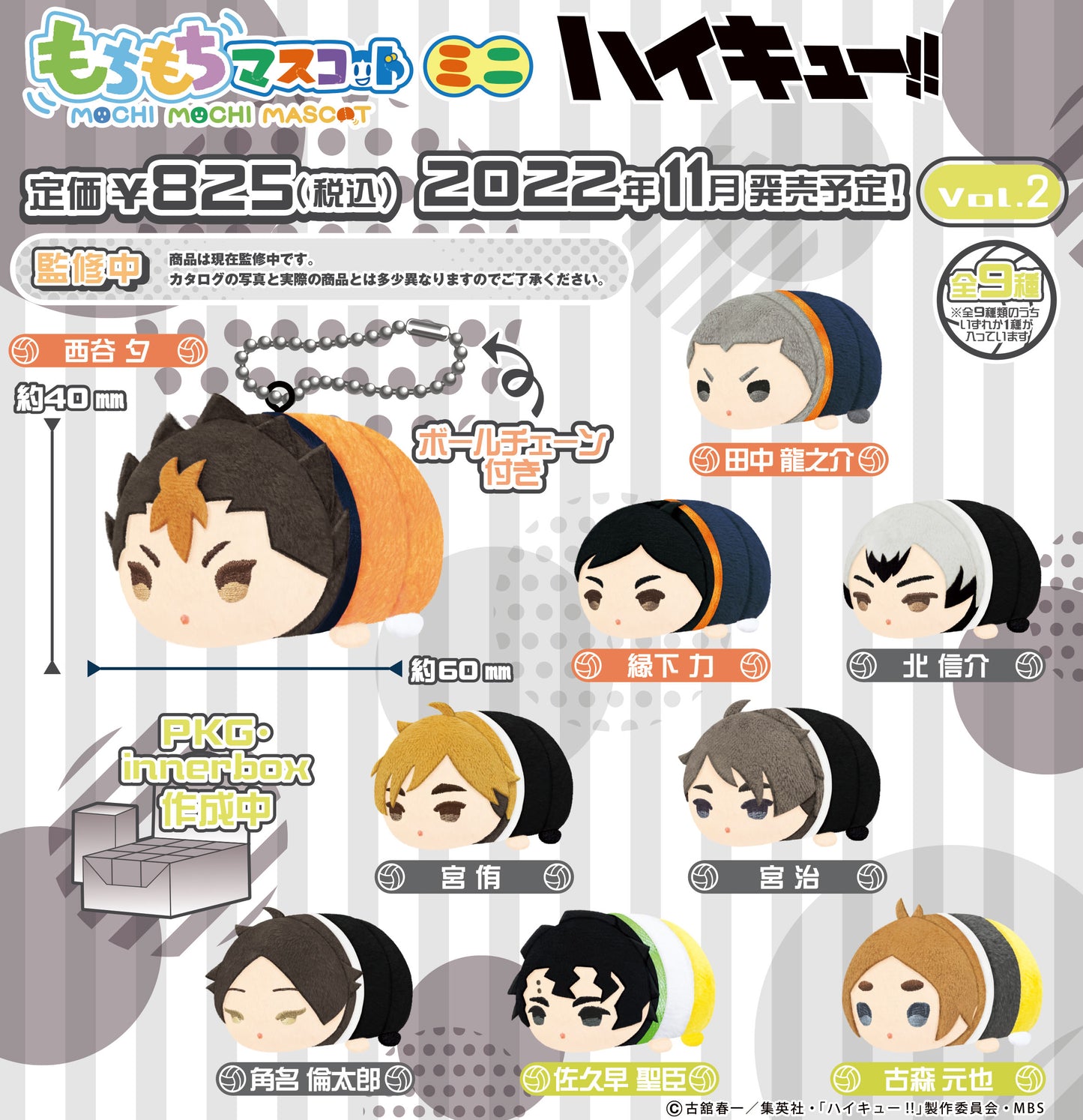 もちもちマスコットミニ ハイキュー!! Vol.2