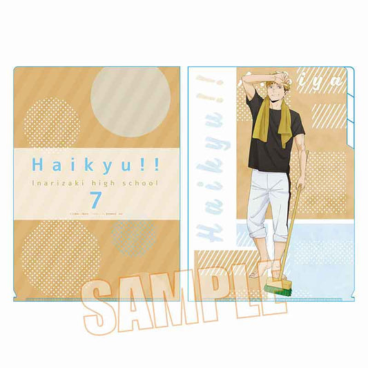 クリアファイル3ポケット ハイキュー!!/宮 侑 プール掃除ver.