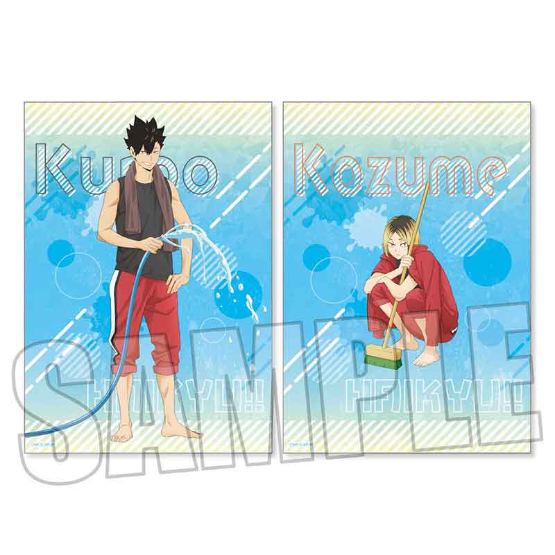 らくピタポスター ハイキュー!!/黒尾 鉄朗・孤爪 研磨 プール掃除ver.