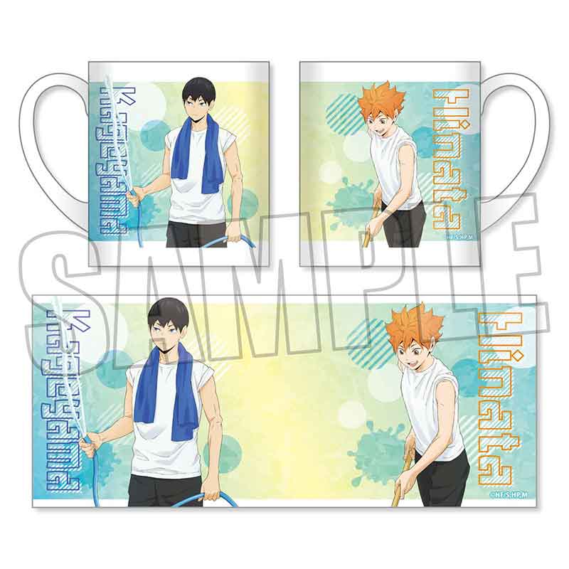 マグカップ ハイキュー!!/日向 翔陽&影山 飛雄 プール掃除ver.