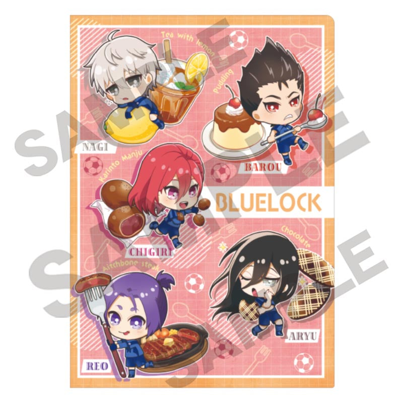 ブルーロック_シングルクリアファイル オレンジ きゃらペコ