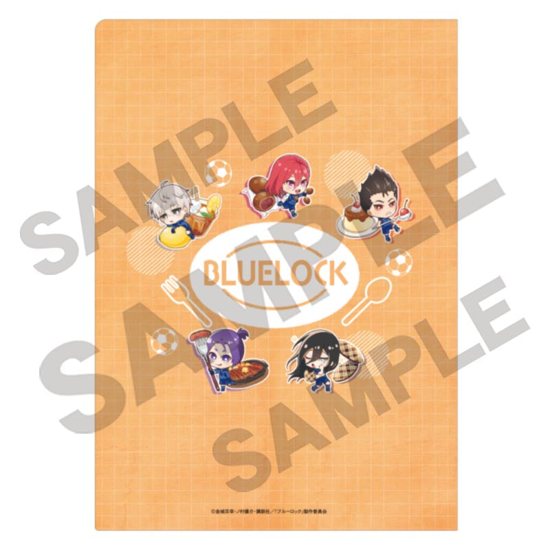 ブルーロック_シングルクリアファイル オレンジ きゃらペコ