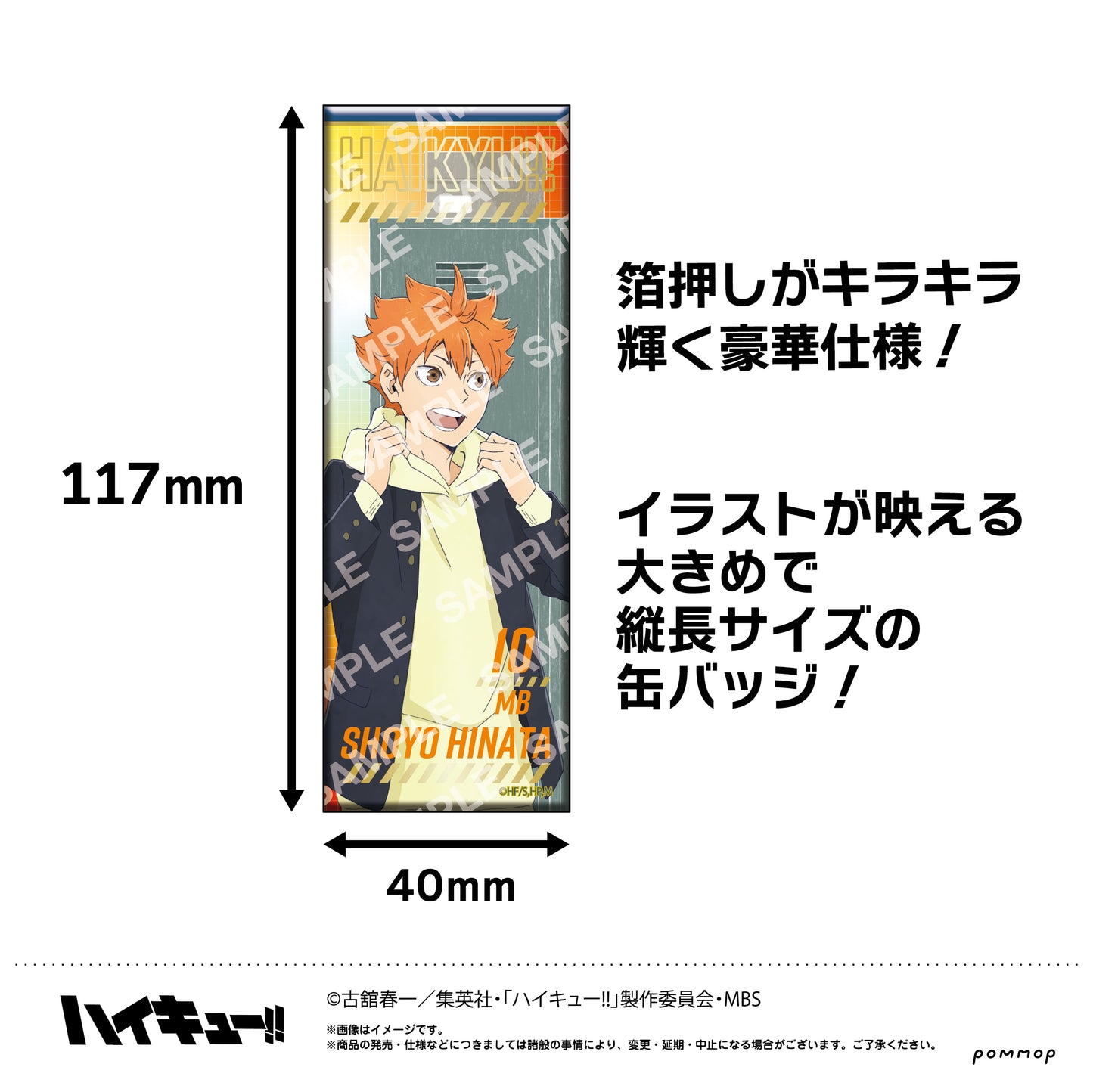 ハイキュー!!_箔押しロング缶バッジコレクション ハイキュー!! 1BOX