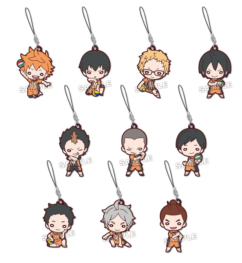 ハイキュー!!_にとたん 烏野高校 セカンドユニフォーム ラバーマスコット 1BOX