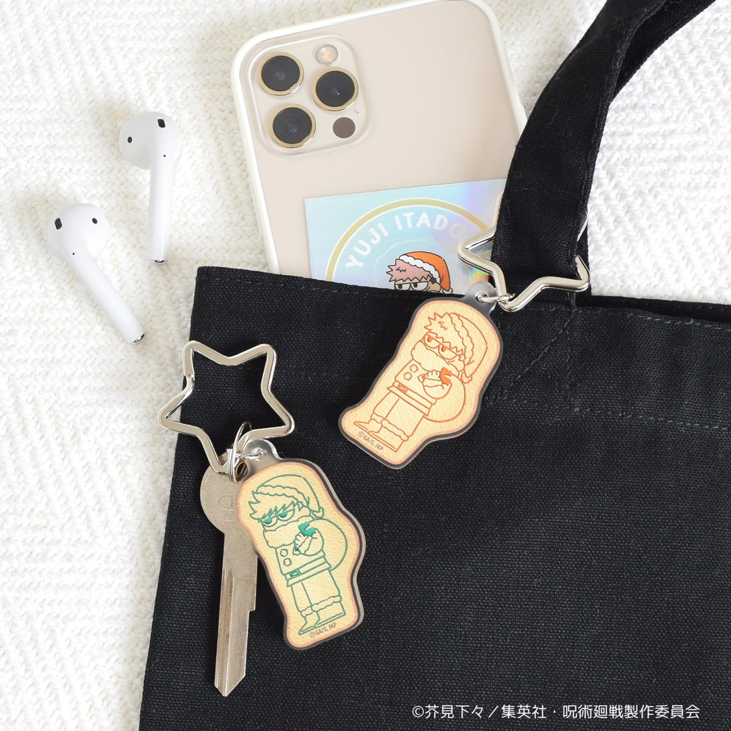 呪術廻戦_ジロリアイシングクッキー風アクリルキーホルダー~クリスマスver~(伏黒 恵)