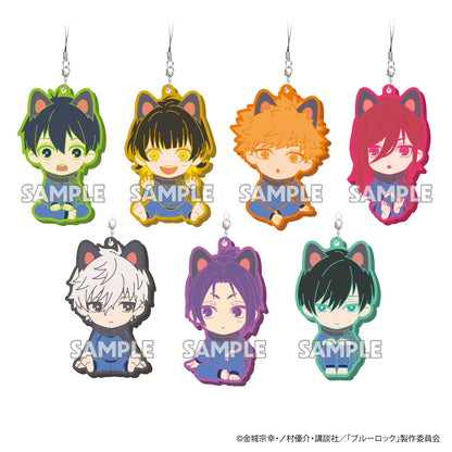 ブルーロック_おすわり犬シリーズ ラバーストラップ 1pcs