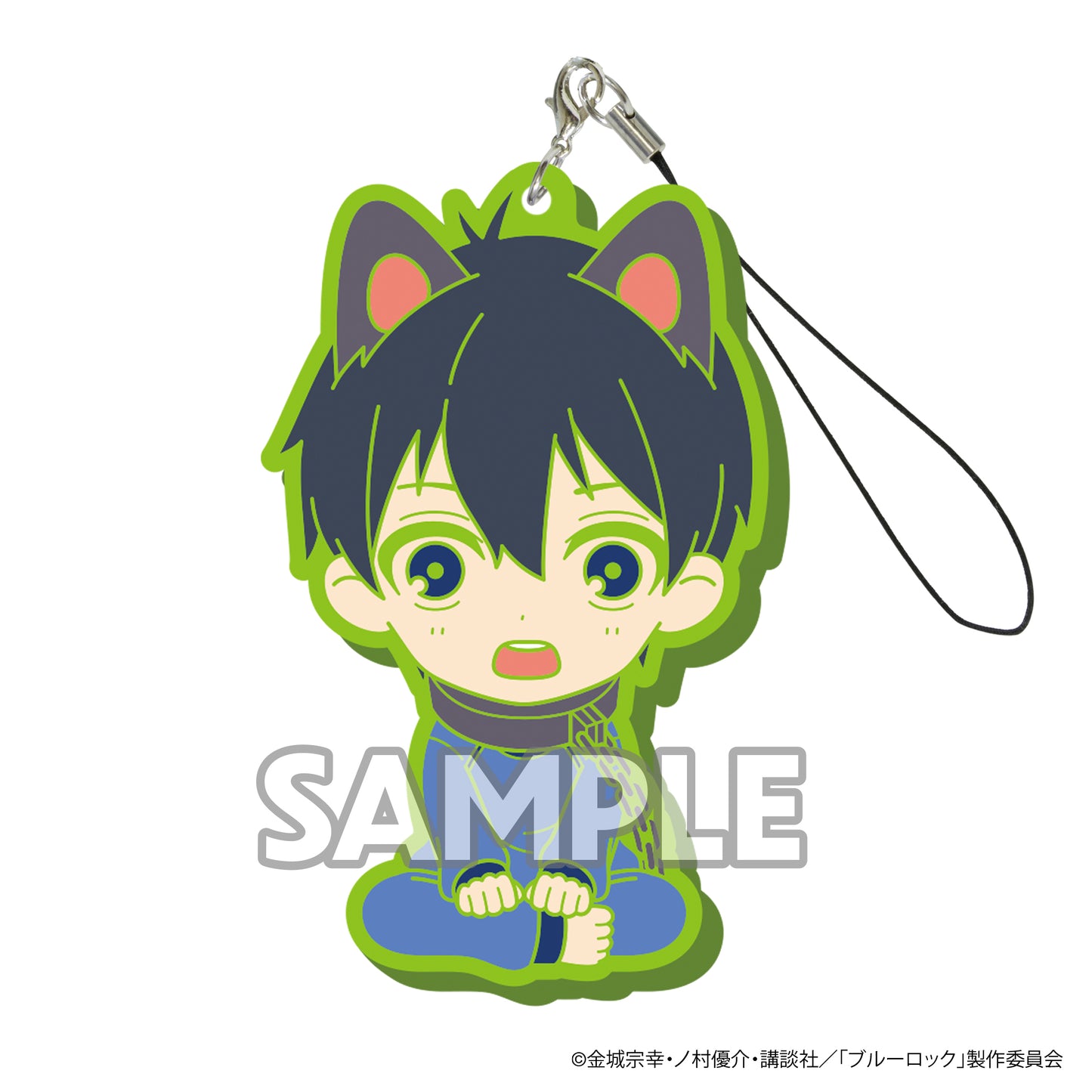 ブルーロック_おすわり犬シリーズ ラバーストラップ 1pcs