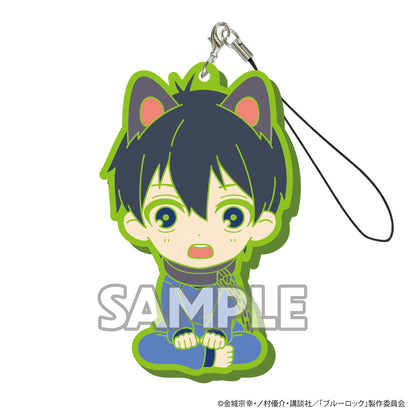 ブルーロック_おすわり犬シリーズ ラバーストラップ 1pcs